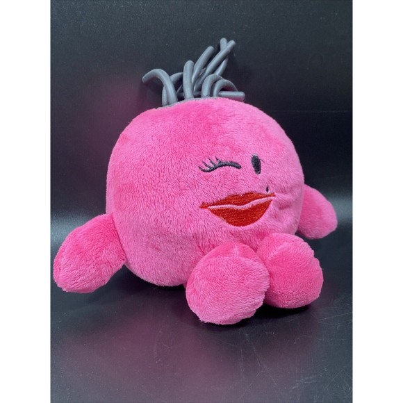 Mood Dudes 8in Plush Stuffed  Blue Grumpy Plush  Rubber Hair Geek - Picture 6 of 7